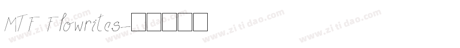 MTF Flowrites字体转换